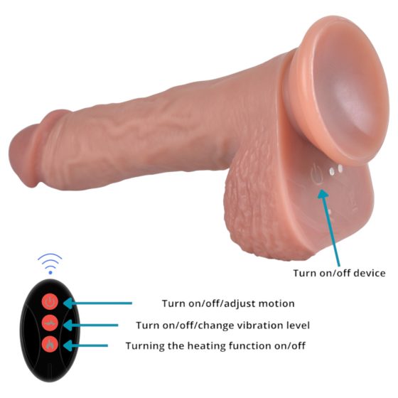 Natural Play - thrusting-rotating vibrator (natural)