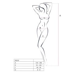 Passion BS010 - Black Open Fishnet Bodysuit (S-L)