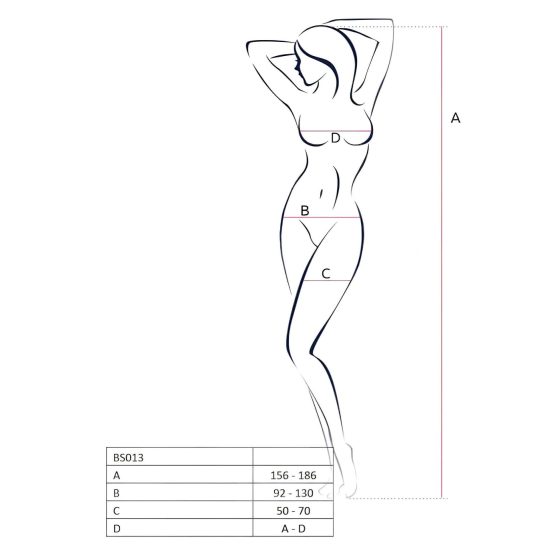 Passion BS013 - Striped Mesh Set (Red) - S-L