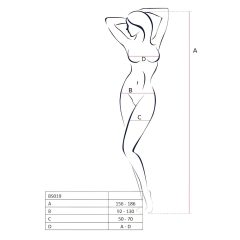 Passion BS019 - White Mesh Set - S-L