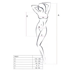 Passion BS025 - Long Sleeve Mini Dress (Black) - Sizes S-L