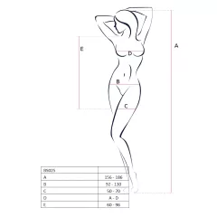 Passion BS025 - Long-Sleeve Mini Dress (White) - Sizes S-L