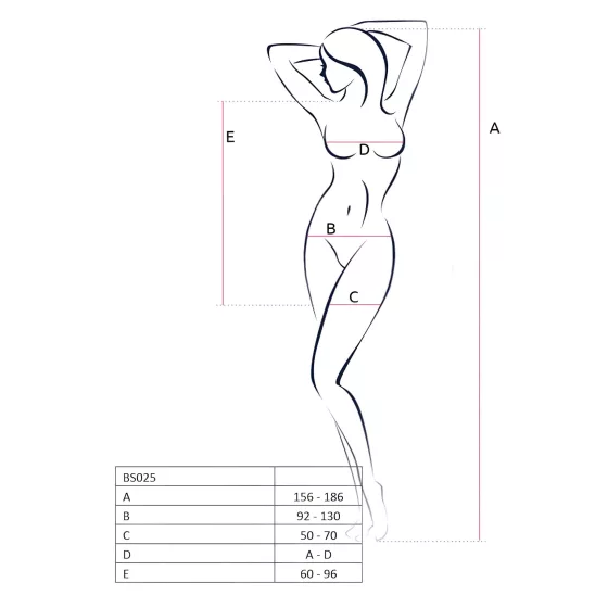 Passion BS025 - Long-Sleeve Mini Dress (White) - Sizes S-L