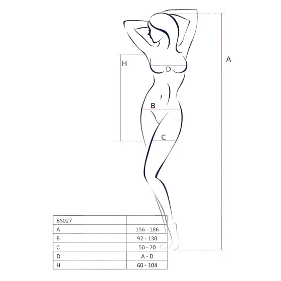 Passion BS027 - fishnet mini dress (red) - S-L