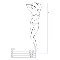 Passion BS031 - red open catsuit (S-L)