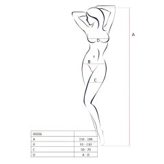 Passion BS036 - Rosy Open Jumpsuit (Black) - Sizes S-L