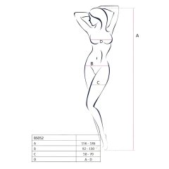 Passion BS052 - Open Net Bodystocking (Red) - Sizes S-L