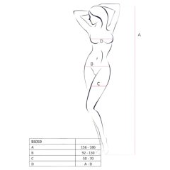 Passion BS059 - Red Fishnet Set - S-L