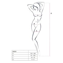 Passion BS059 - White Mesh Set (S-L)