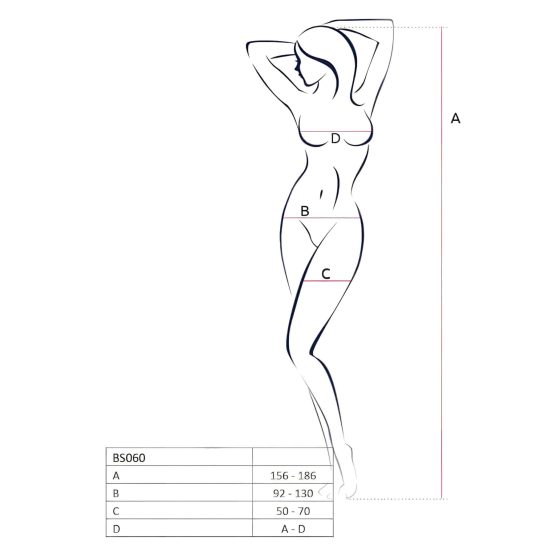 Passion BS060 - White Diamond Mesh Set (S-L)