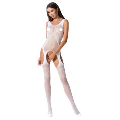 Passion BS061 - Floral Lace Set (White) - S-L