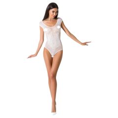 Passion BS064 - Open Mesh Bodysuit (White) - Sizes S-L