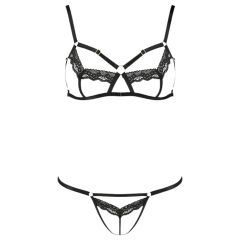 Passion Devil Solon - Lace Body Harness Set (Black)