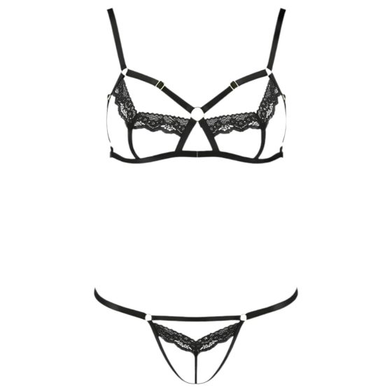 Passion Devil Solon - Lace Body Harness Set (Black)