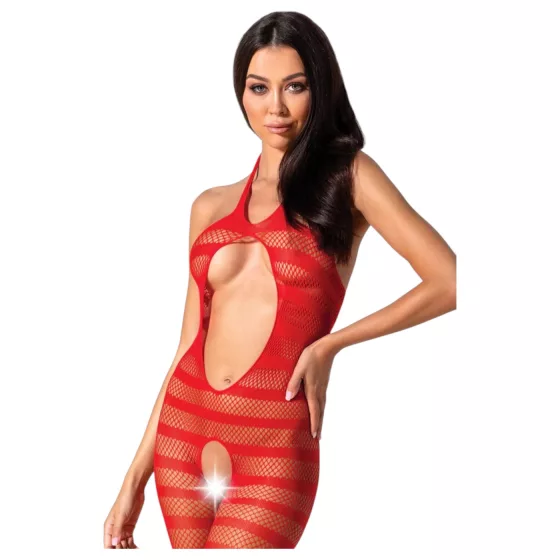 Passion BS081 - red halterneck capri jumpsuit (S-L)