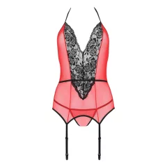 Passion Peonia - Red Top & Thong Set - L/XL