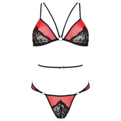 Passion Peony - Red Lingerie Set