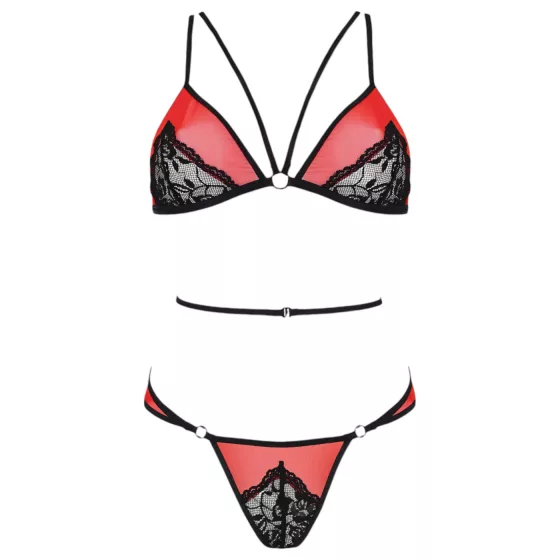 Passion Peony - Red Lingerie Set