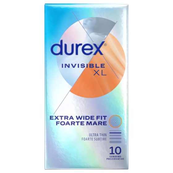 Durex Invisible XL - Extra Large Condoms (10 Pack)