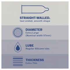 Durex Invisible XL - Extra Large Condoms (10 Pack)