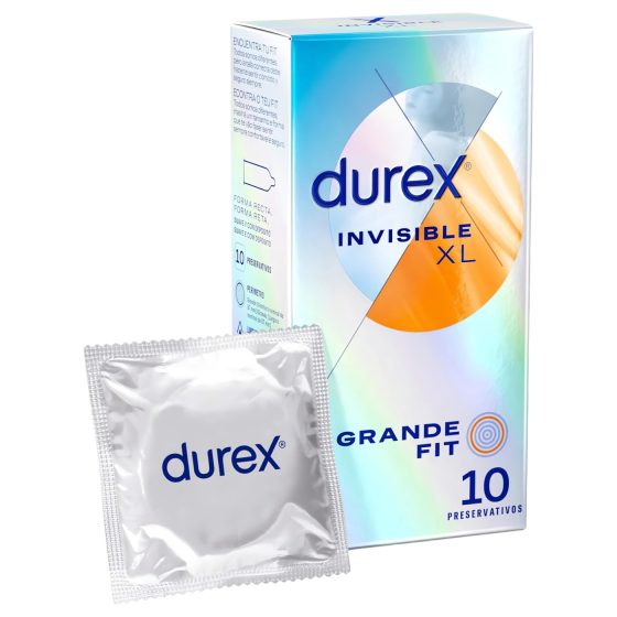 Durex Invisible XL - Extra Large Condoms (10 Pack)
