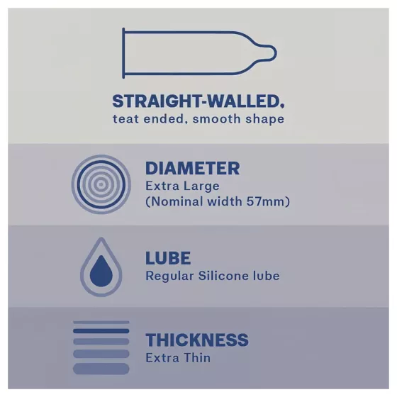 Durex Invisible XL - Extra Large Condoms (10 Pack)