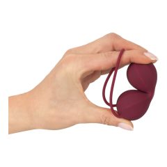   Inner ball silicone geisha ball duo (burgundy) - eco packaging