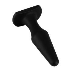   Feel the Magic Shiver - silicone anal dildo (black) - in a pouch