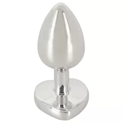 Magic Shiver - Metal Anal Plug with Blue Gem