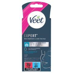   Veet Expert - Ready-to-Use Wax Strips for Sensitive Skin (20 pcs)