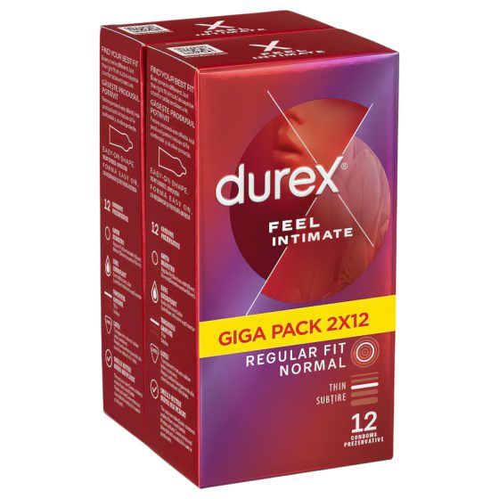 Durex Feel Intimate - Ultra-Thin Condom Pack (2x12)