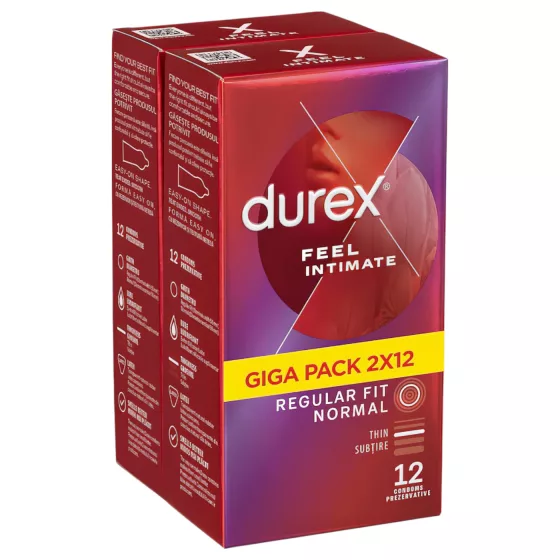 Durex Feel Intimate - Ultra Thin Condom Pack (2x12)