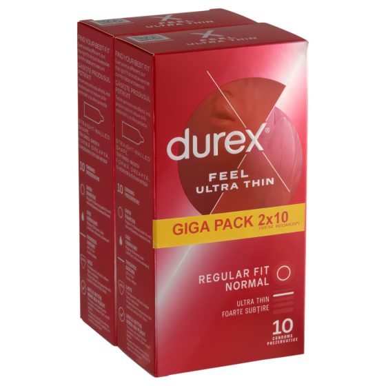 Durex Feel Ultra Thin - Ultra Realistic Condoms (2x10 pack)