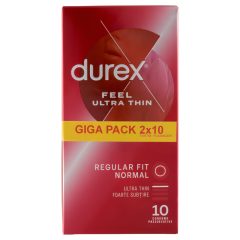 Durex Feel Ultra Thin - Ultra Realistic Condoms (2x10 pack)