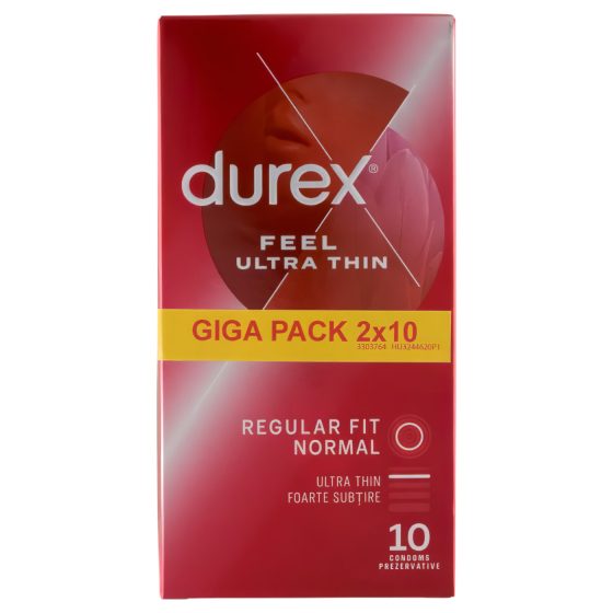 Durex Feel Ultra Thin - Ultra Realistic Condoms (2x10 pack)