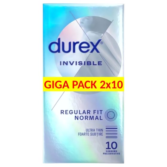 Durex Invisible Extra Sensitive - thin condom (2x10pcs)