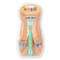   X-Epil Silky Smooth - interchangeable head female razor (4 blades)