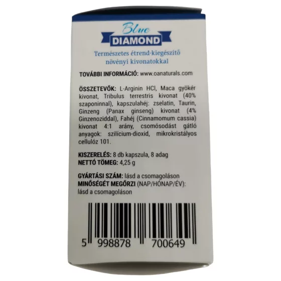 Blue Diamond - Natural Dietary Supplement for Men (8 capsules)