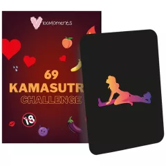   100Moments 69 Kama Sutra Challenge - Sex Position Card Game for Couples (69 Cards)