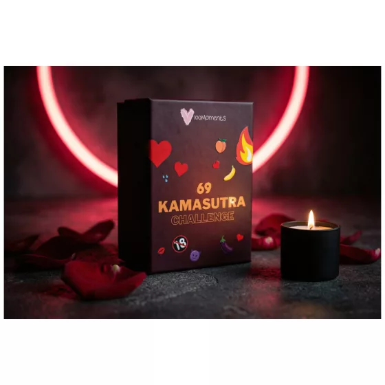 100Moments 69 Kama Sutra Challenge - Sex Position Card Game for Couples (69 Cards)