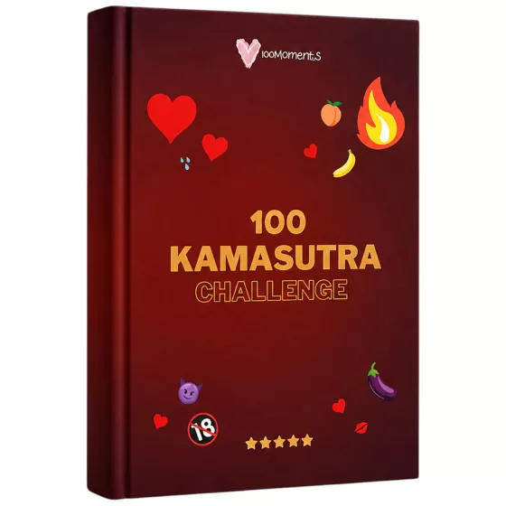 100Moments 100 Kama Sutra Challenge - Scratch-Off Book of Sex Positions for Couples
