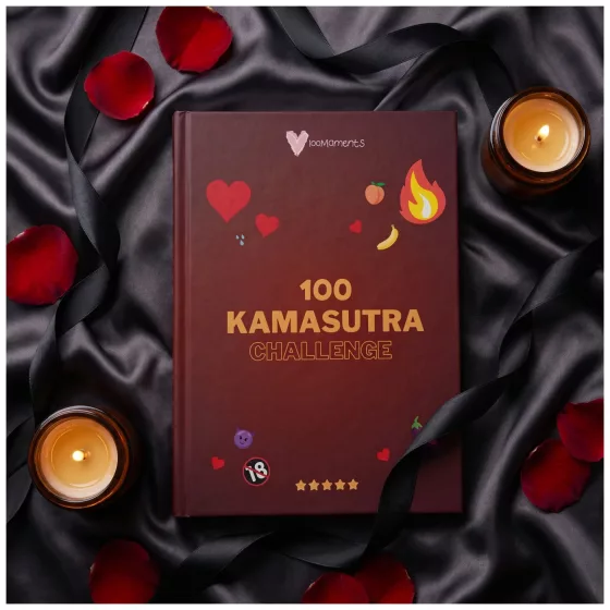 100Moments 100 Kama Sutra Challenge - Scratch-Off Book of Sex Positions for Couples
