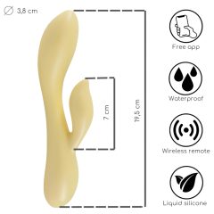   Desirel Desire Dew - Smart Clitoral Vibrator with Arm (Yellow)