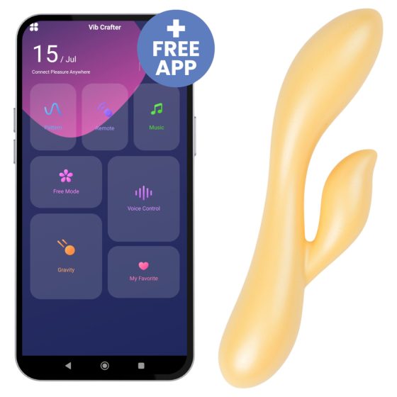 Desirel Desire Dew - Smart Clitoral Vibrator with Arm (Yellow)