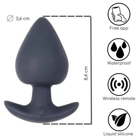 Desirel Obsidian - App-controlled anal vibrator (black)