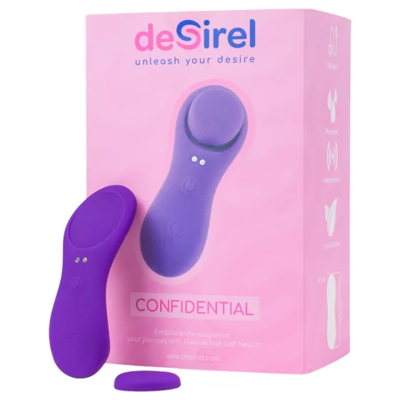 Desirel Confidential - wearable app-controlled knicker vibrator (purple)