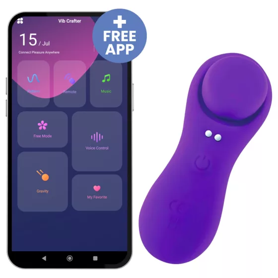 Desirel Confidential - wearable app-controlled knicker vibrator (purple)