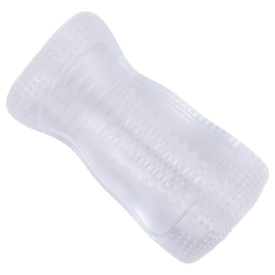 Desirel Vertigo – Ribbed Interior Masturbator (Transparent)