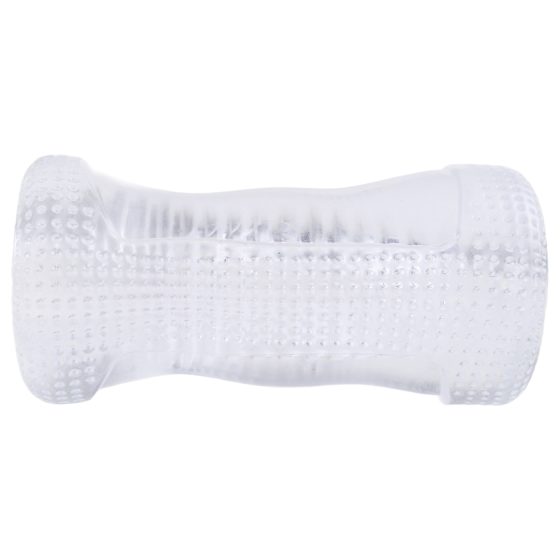 Desirel Vertigo – Ribbed Interior Masturbator (Transparent)