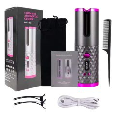 CAC - Rechargeable Hair Curler Set (Grey-Pink)